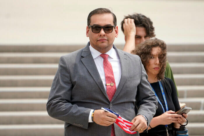 Congress Member George Santos at court