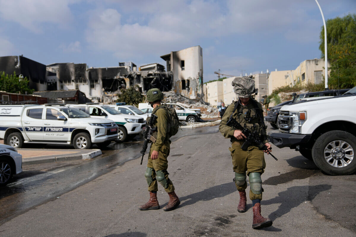 War scene in Israel