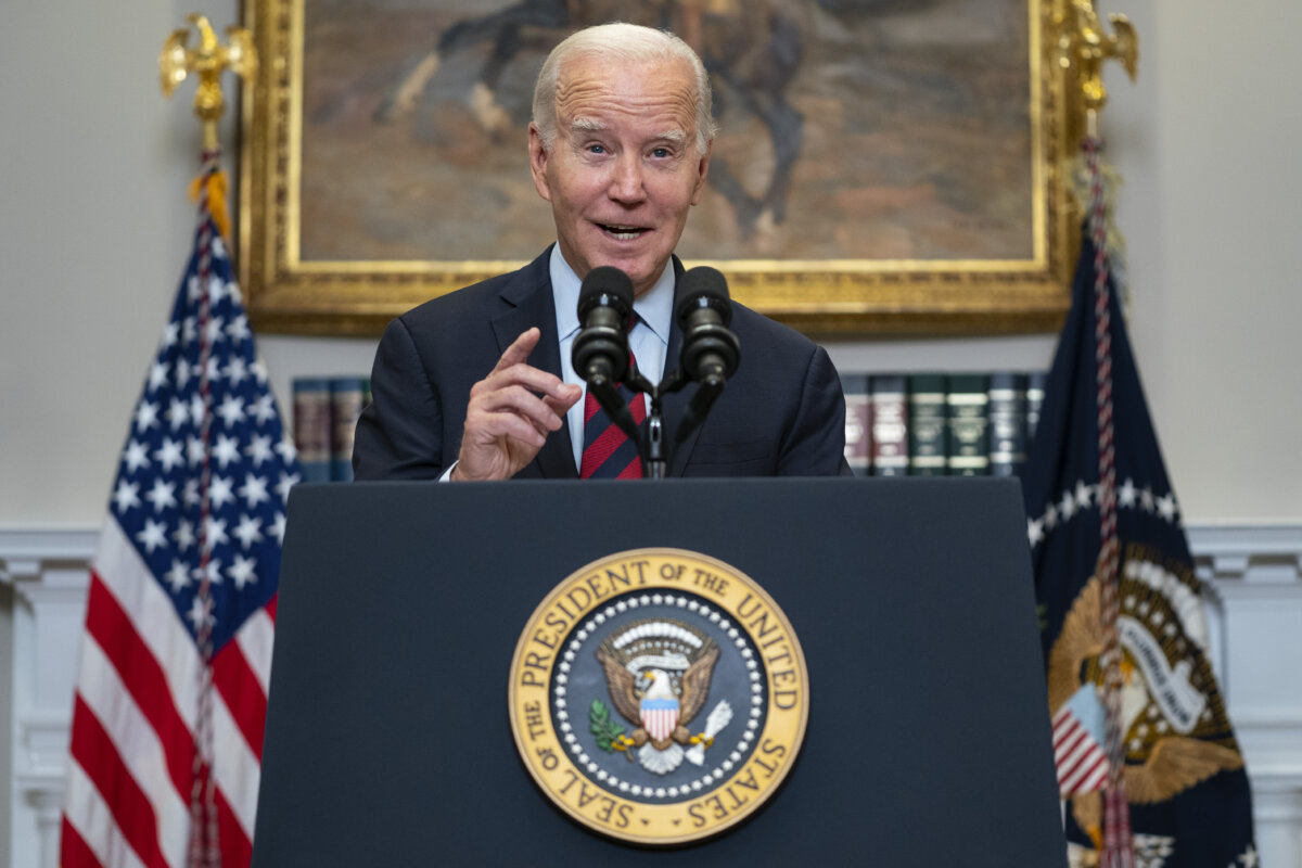 President Joe Biden speaks on student loan debt