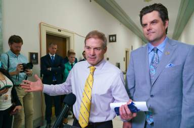 House Speaker Candidate Jim Jordan with Matt Gaetz