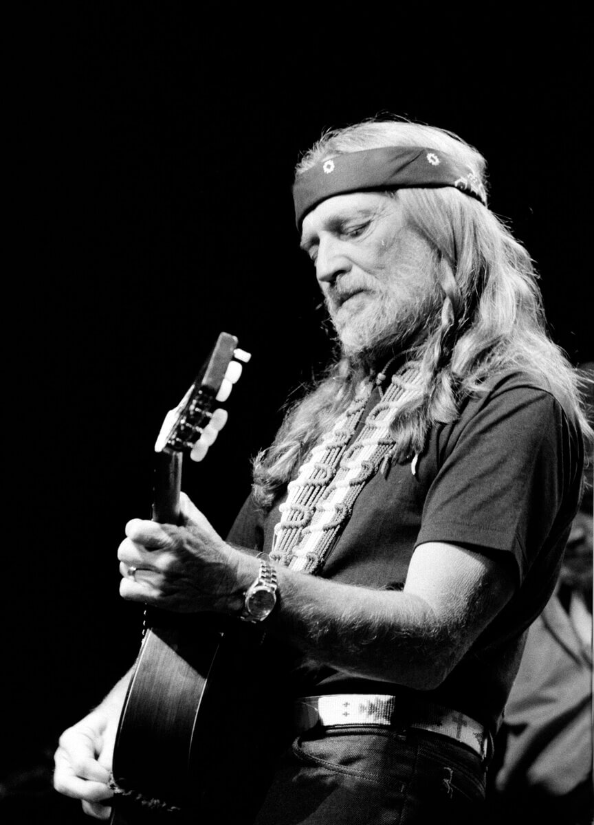 Willie Nelson performing at Radio City Music Hall
