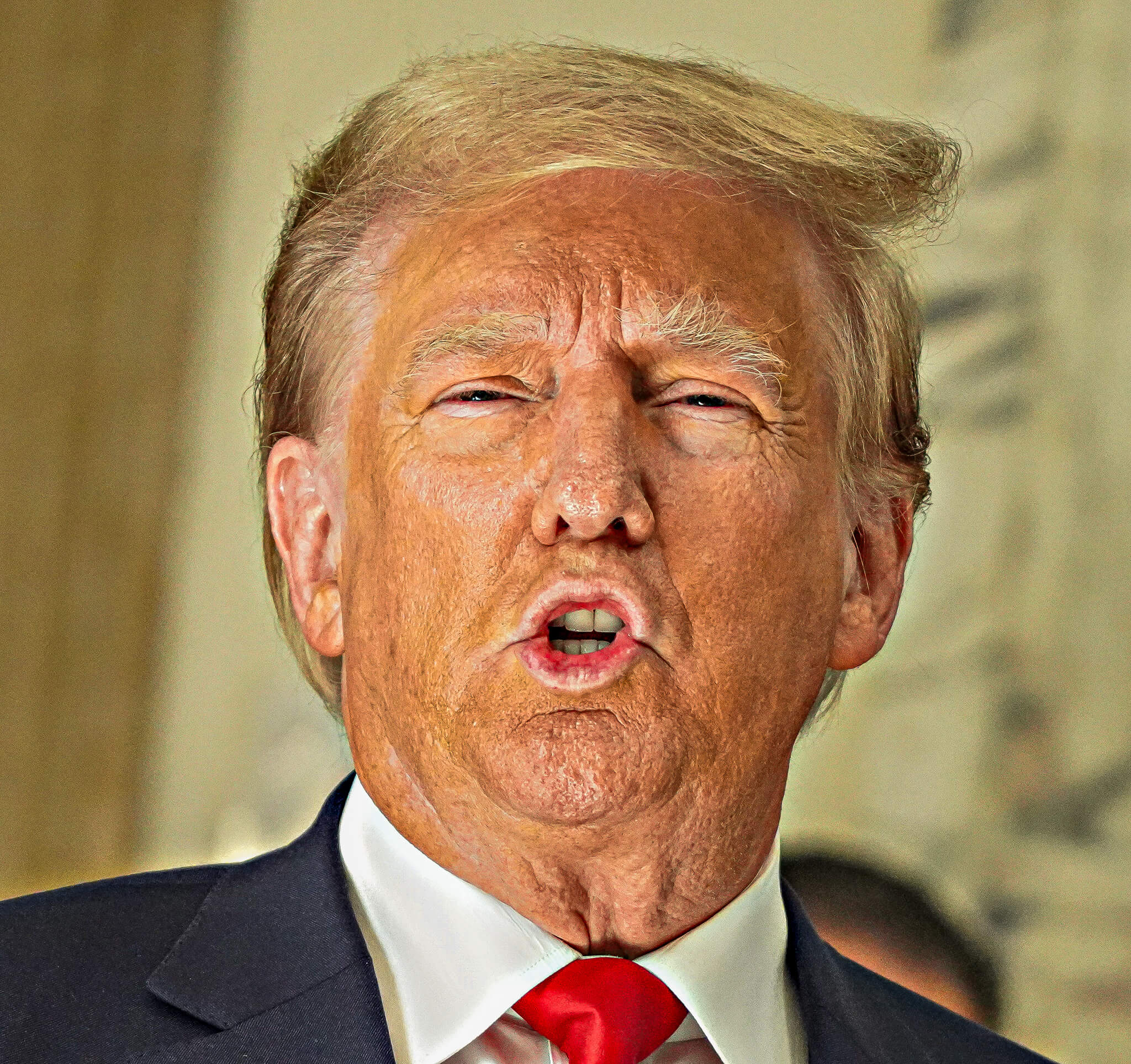 ZIP IT! Judge gives Trump gag order after series of bizarre rants outside Manhattan courtroom 8 Former President Donald Trump