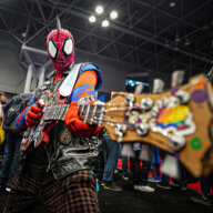 Punk rock Spider-man at New York Comic Con