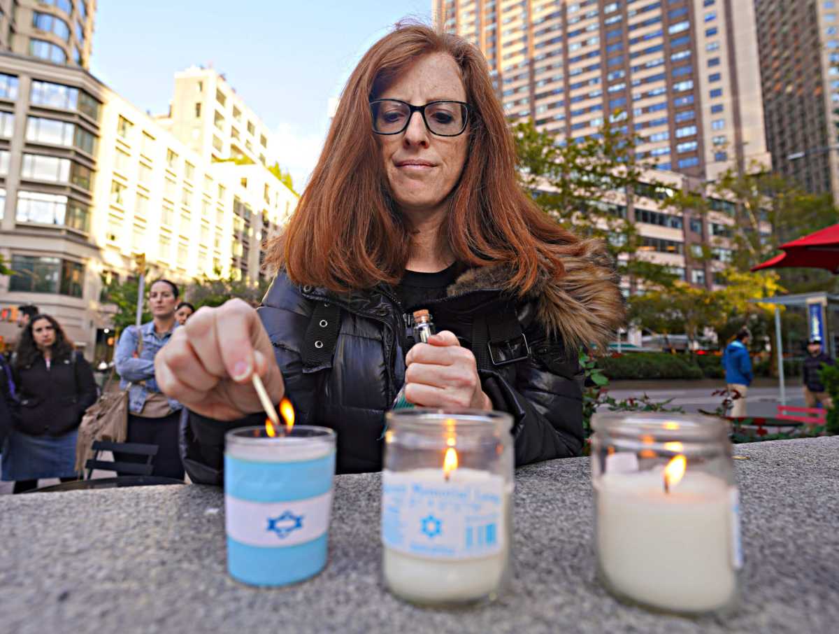 A Women with candles