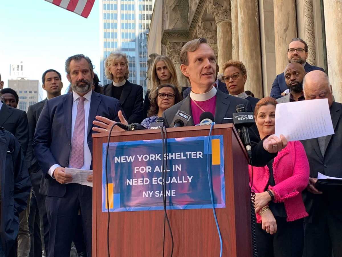 Advocates, clergy leaders and labor groups form NY SANE Coalition to protect the city's right-to-shelter.