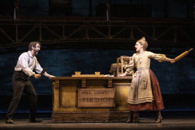 Broadway production of Sweeney Todd with Josh Groban and Annaleigh Ashford