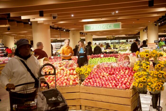 Some of the fresh produce Manhattan's new Wegmans has to offer.