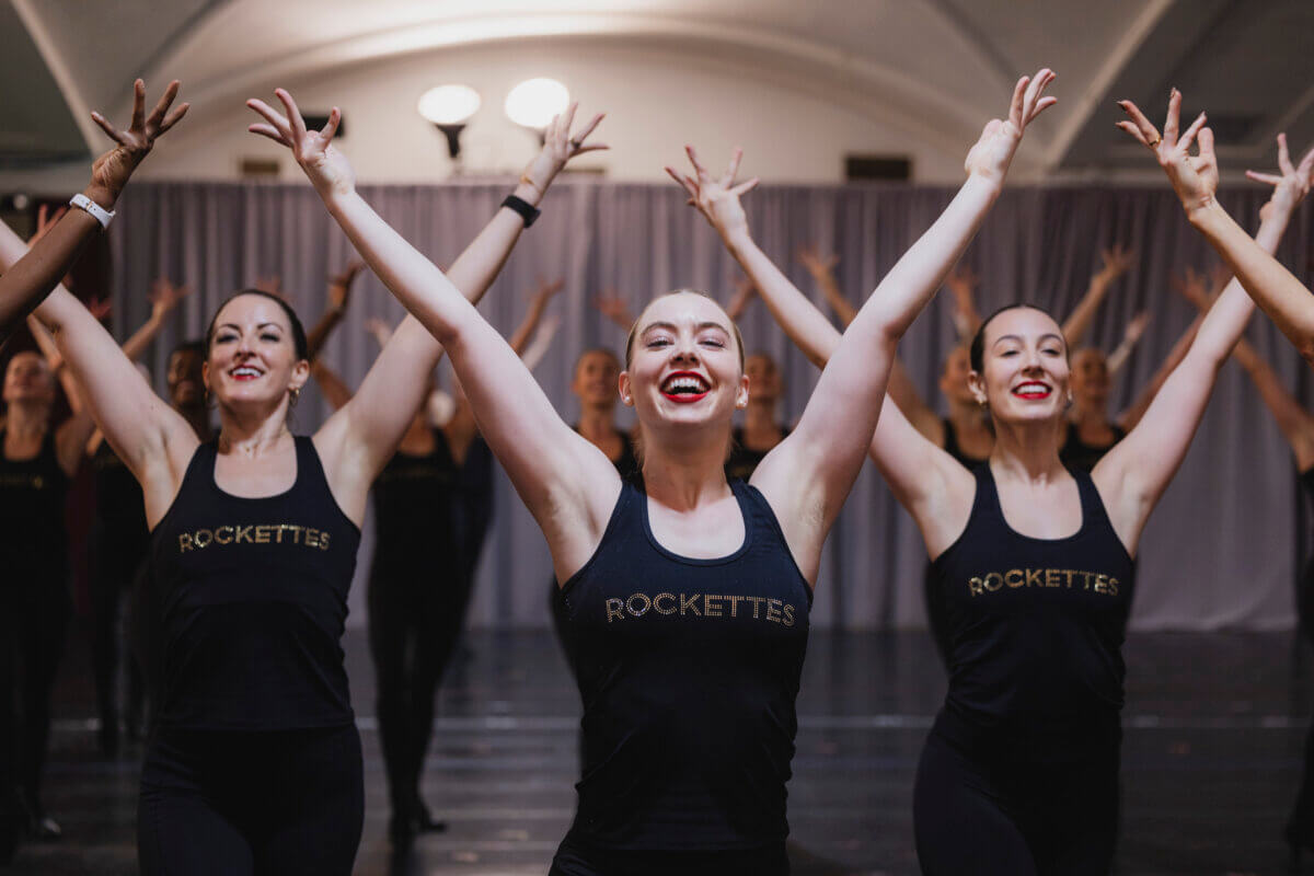 The Rockettes hold open rehearsals for press before their 2023-2024 season.