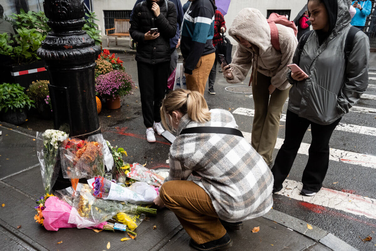 Matthew Perry tribute in Greenwich Village