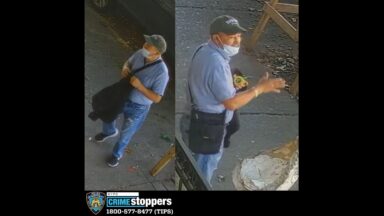 The suspect in the jewel robbery in Brooklyn.