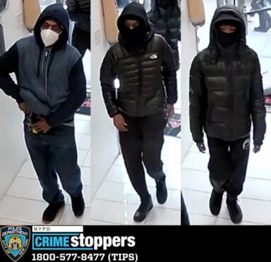 The suspects in the gunpoint robbery in Brooklyn.