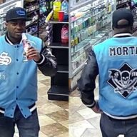 The suspect (pictured) shot the 31-year-old in Brooklyn on Sunday morning.