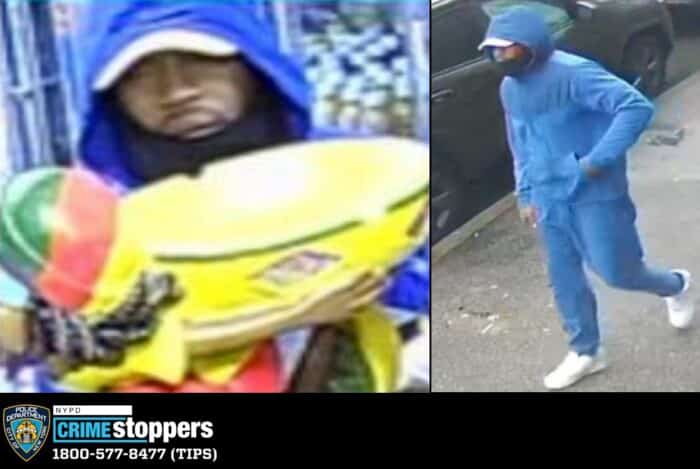 Cops are looking for the suspect behind the robberies. 