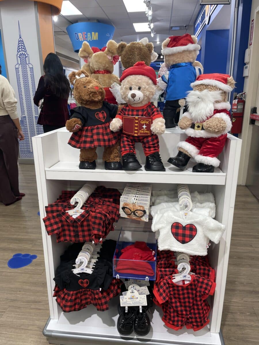 Holiday selections a the Build-A-Bear Workshop Midtown store.