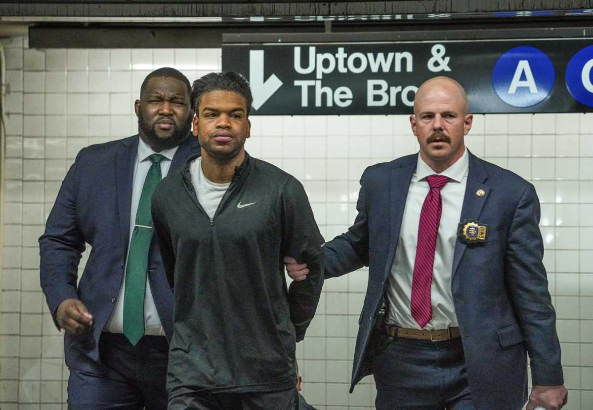 30-year-old Brittan Jones was arrested for allegedly pushing a senior onto a Midtown subway track.