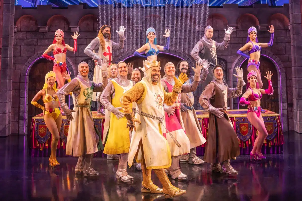 The cast of the Spamalot revival