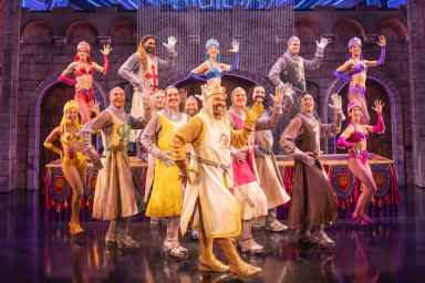 The cast of the Spamalot revival