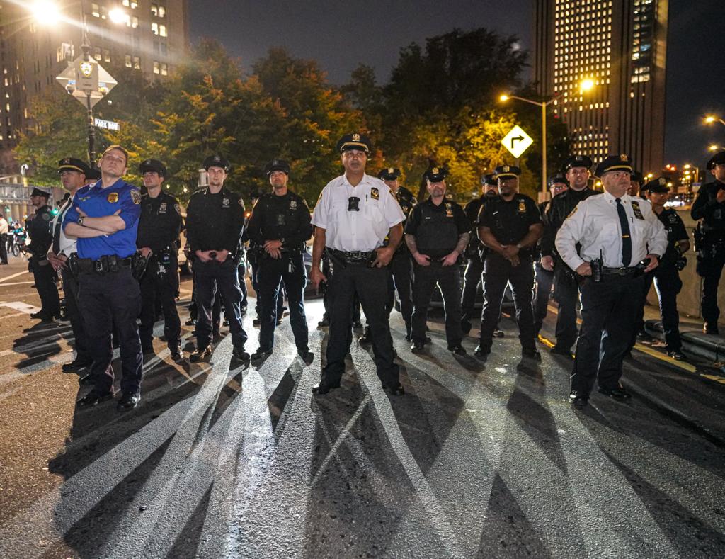 NYPD officers on patrol