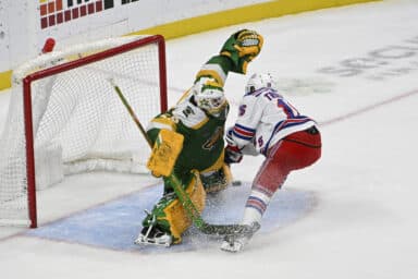 Rangers fall to Wild 5-4