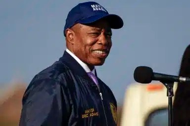 Mayor Adams speaks