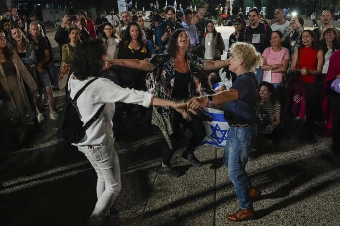 Israelis react at news of hostage release