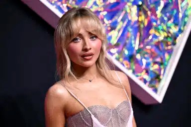 Sabrina Carpenter arrives at the MTV Video Music Awards, Sept. 12, 2023, in Newark, N.J.