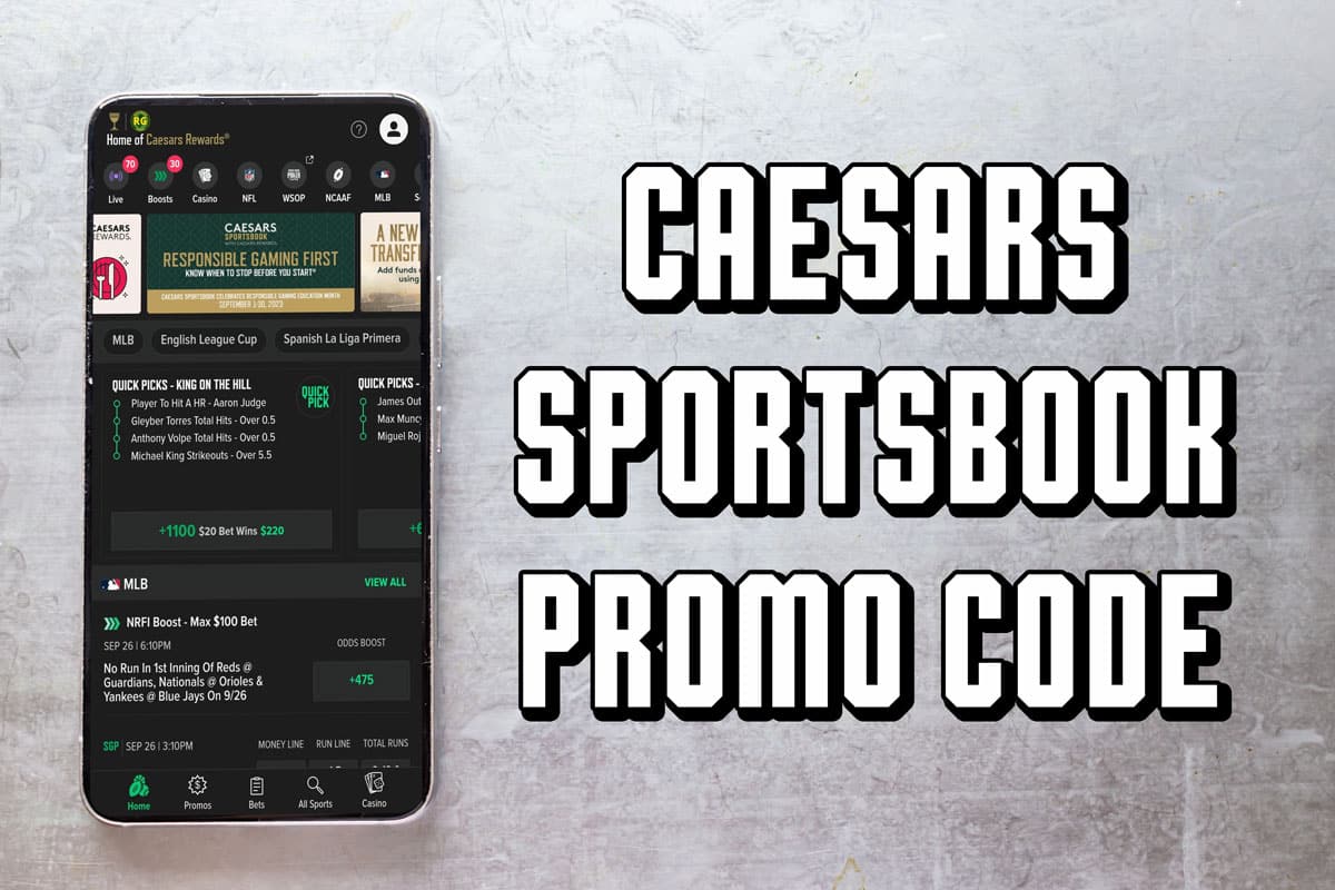 Caesars Sportsbook promo code 1,000 bet offer for NFL Week 12 games