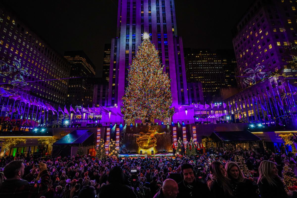 Rockefeller Center tree lighting 2023