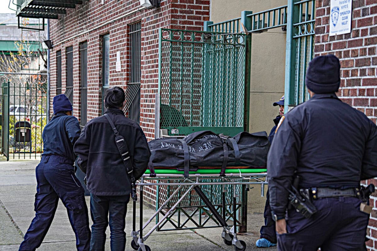 Body wheeled out of Bronx murder victim
