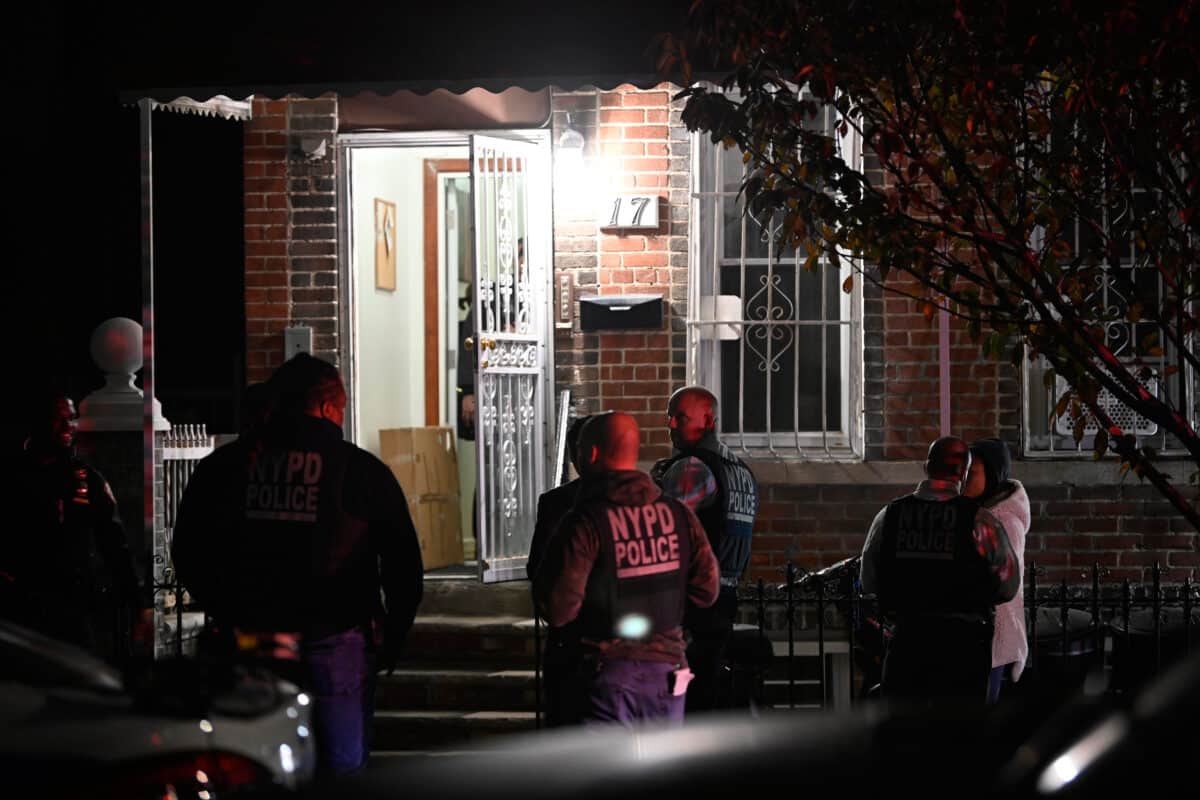 Police at Brooklyn double shooting scene