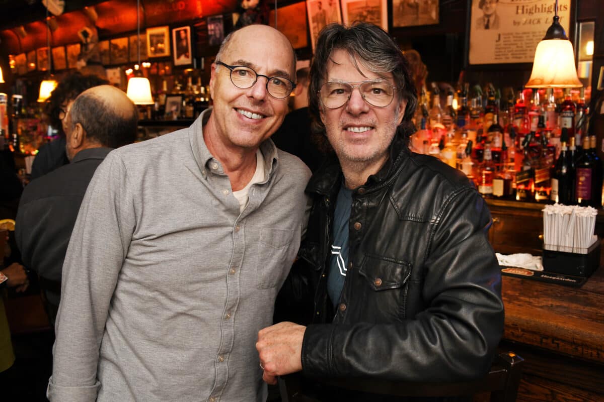 Dan Root with guitarist/producer Eric Ambel, who formerly owned the Lakeside Lounge in the East Village