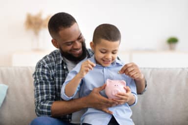 Father and son in financial education