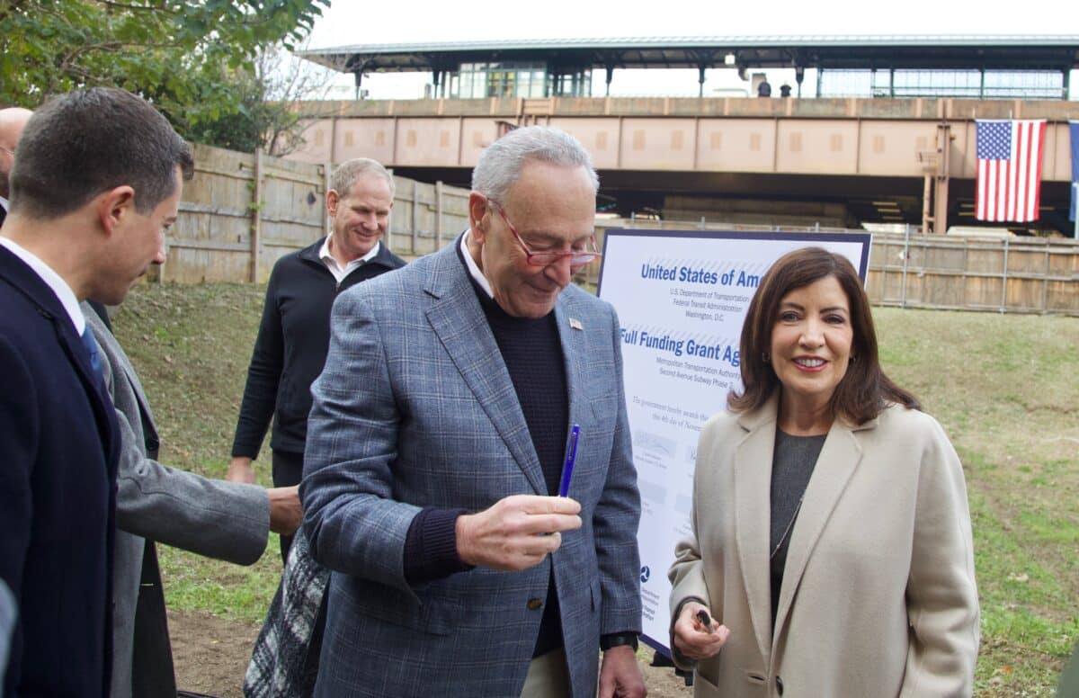 Year in Review | 2023 was a time of crisis for New York's leaders, with little electoral change 6 Senator Chuck Schumer and Governor Kathy Hochul