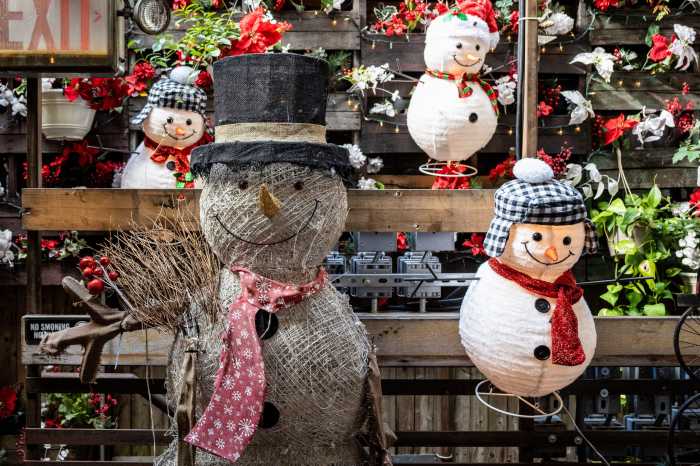 Check out this amazing Lower East Side holiday wonderland that will leave you feeling like a kid again 19 Snowmen at Lower East Side winter wonderland.