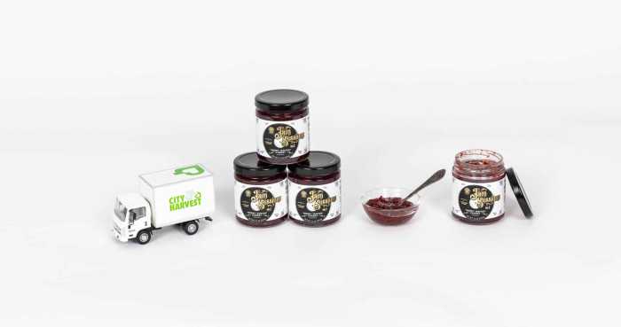 David Burtka and Neil Patrick Harris's jam Merry Winter Cherry for City Harvest.