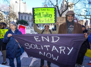 Protesters demand City Council ban solitary confinement