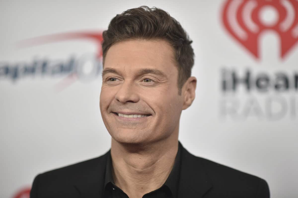 Ryan Seacrest arrives at the the 2021 Jingle Ball Los Angeles in Inglewood, Calif., on Dec. 3, 2021. Seacrest will usher in 2024 on “New Year’s Rockin’ Eve” from Times Square, with satellite locations in Los Angeles and San Juan, Puerto Rico.
