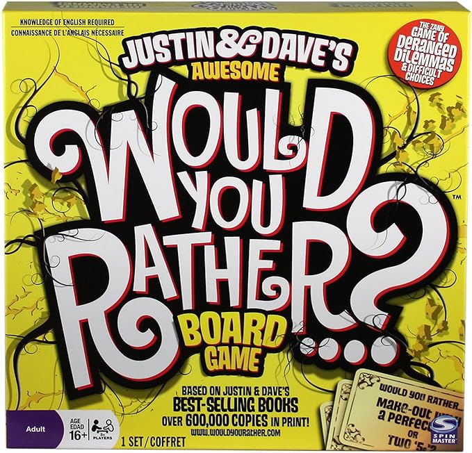 would you rather family board game