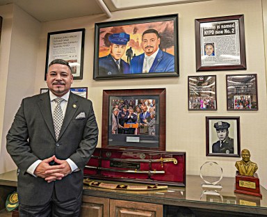 Police Commissioner Edward Caban in his office