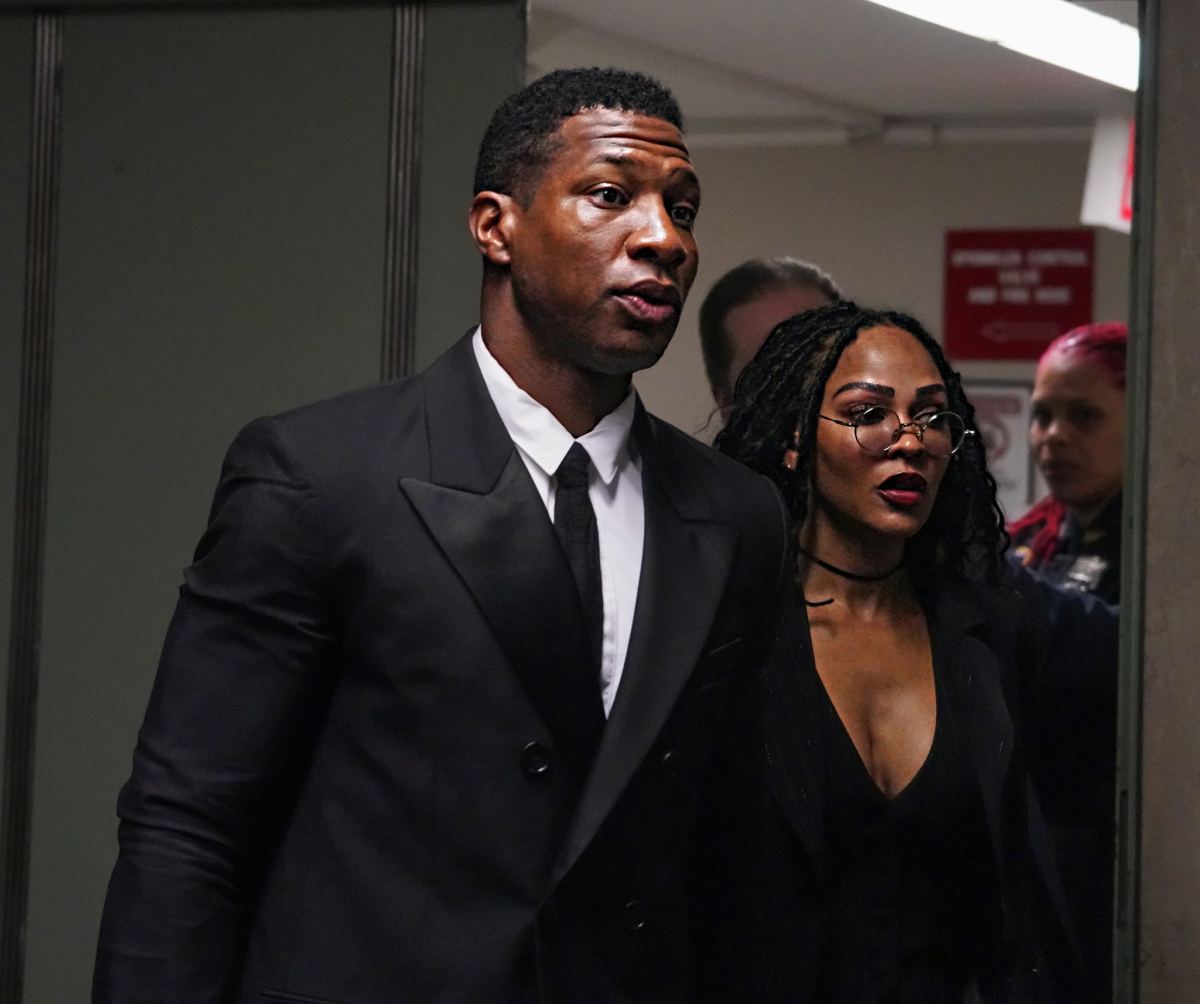 Jonathan Majors appeared stoic as he entered a courtroom in 100 Centre Street on Dec. 6 to face testimony from ex-girlfriend Grace Jabbari for the second straight day.