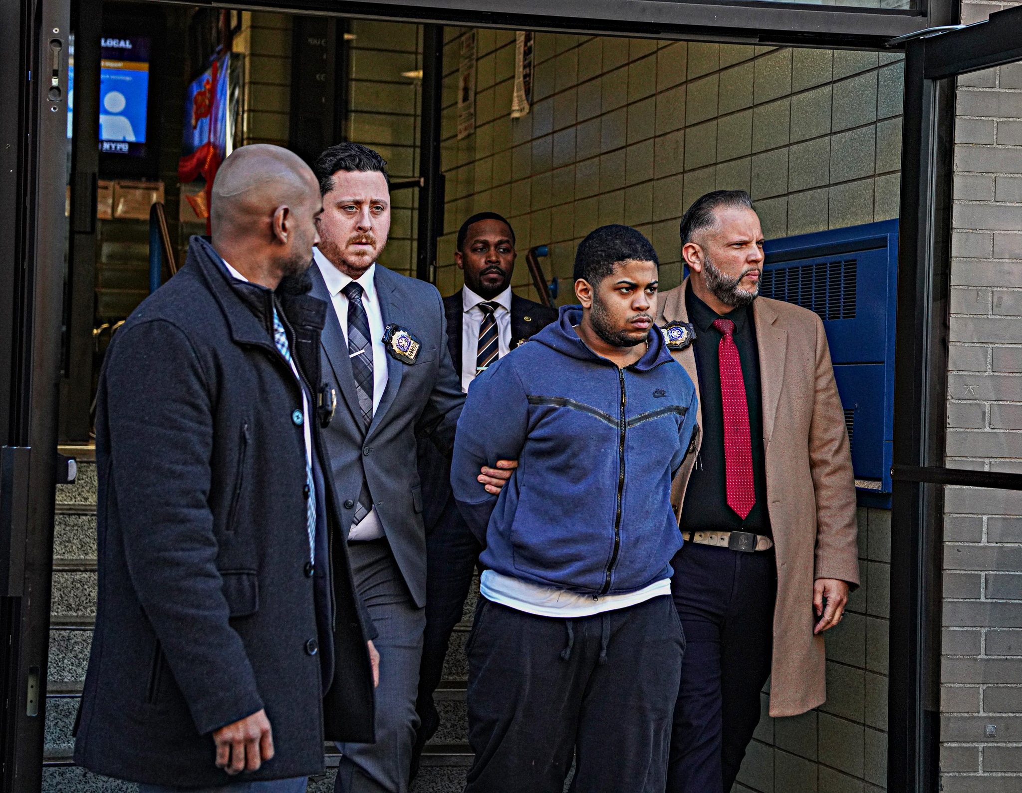 Brooklyn suspect cuffed for C train shooting last month that left two straphangers injured 4