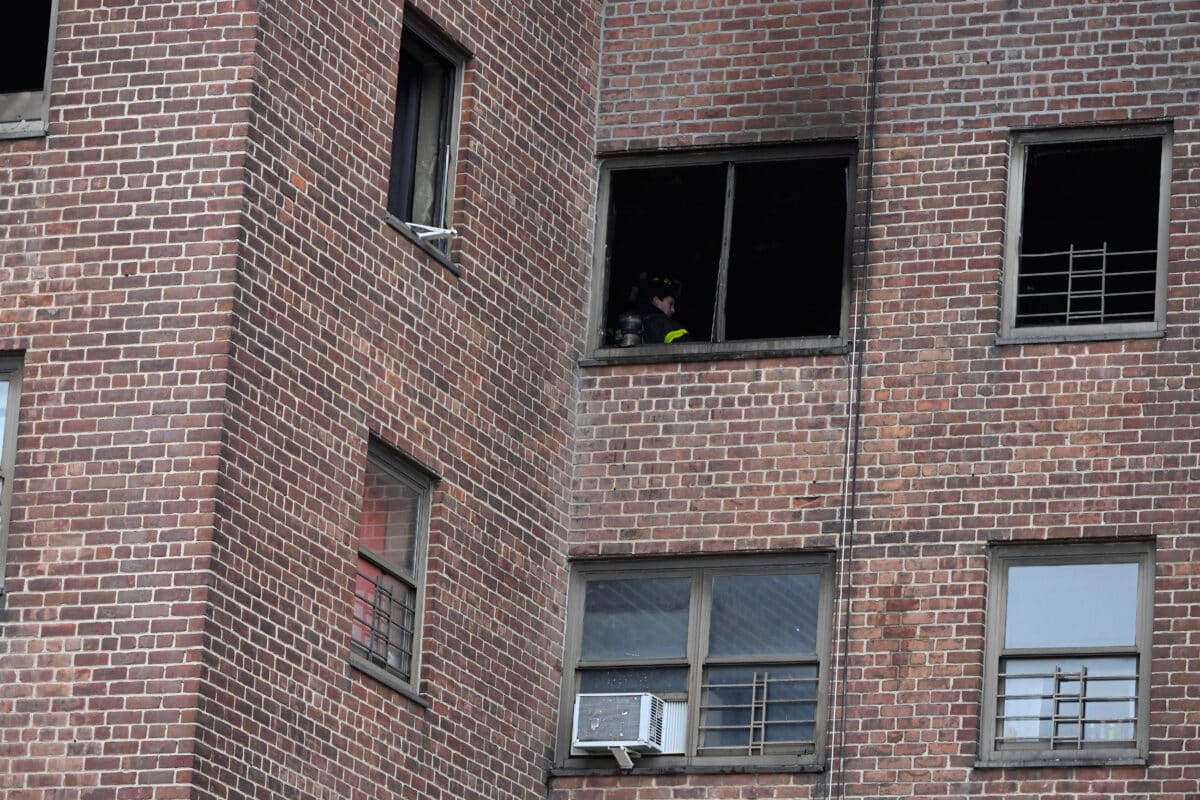 Firefighter inside burned Brooklyn apartment
