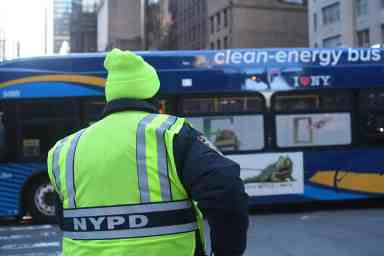 NYPD enforcement of bus lane traffic