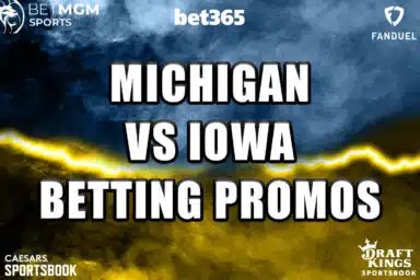 Michigan-Iowa betting promos