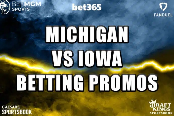 Michigan-Iowa betting promos