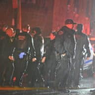 Police at scene of violent Queens stabbing