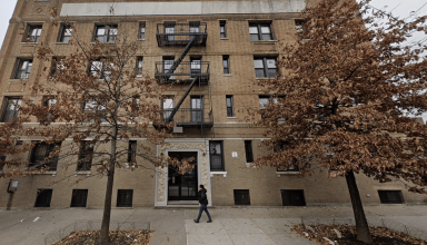 The man was found by authorities at the bottom of a flight of stairs inside the Queens apartment building at 28-04 44th St. in Astoria.
