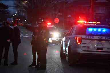Crime scene in Queens