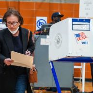Voter at Congressional district election