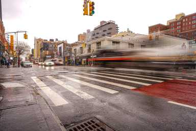 125th Street streetscape in Harlem